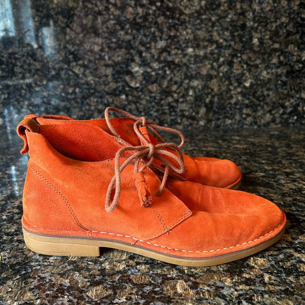 Hush Puppies Shoes | Hush Puppies Womens Rust Suede Chukka Boots Size 10